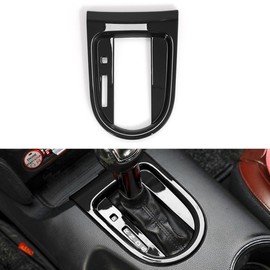 YINGTUU for Ford Mustang 2015 2016 2017 2018 2019 2020 2021 2022 2023 Accessories Interior Stickers Gear Shift Panel Cover Decals (Glossy Black)