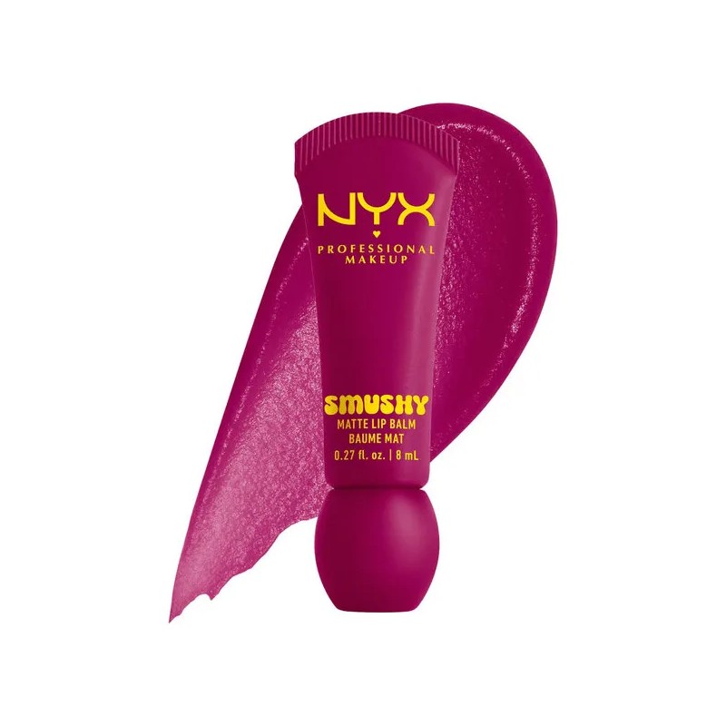 Smushy Matte Lip Balm tono Sippin (morado). Bálsamo labial efecto