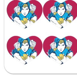 Wonder Woman Movie Crossed Arms Heart Shaped Planner Calendar Scrapbook Craft Stickers
