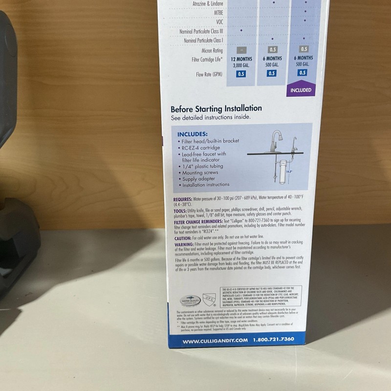 Culligan Easy-Change Under Sink Drinking Water System Level 4 Filter