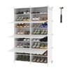 AWTATOS Shoe Rack, 8 Tier Shoe Storage Cabinet with Door,