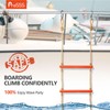 ProSSS 4 Step Boat Rope Ladder, Heavy Duty Climbing Rope,