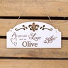 Sign Olive Decoration 20 x 10 cm - All you