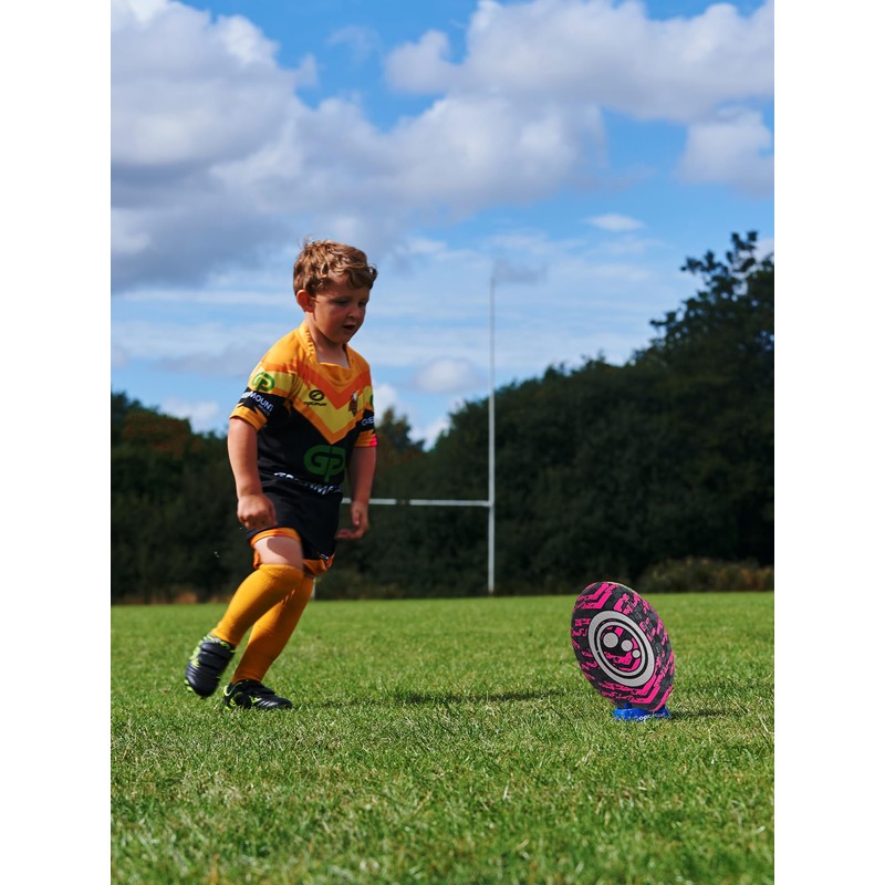 Optimum STREET RUGBY BALL - BLACK/PINK - 3