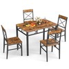Zevemomo 5-Piece Dining Table Set, Dining Table Set for 4,