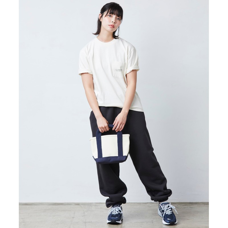 Elbeen Web Handle Tote Bag, Black