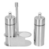 Stainless Steel Condiment Container Canister Set Seasoning Soy Bottle Kitchen