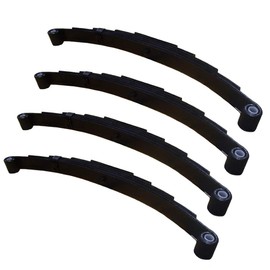 RAParts Four (4) Trailer Leaf Springs 5 Leaf Double Eye, 3000lbs Capacity, for 5,200 lb. - 6,000 lb. Axles