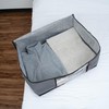 VENO 3 Pack Medium Clothes Storage Bag Organizer with Reinforced