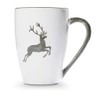 GMUNDNER KERAMIK Breakfast Cup Supermax Capacity 0.5 Litres Grey Deer
