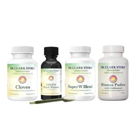 Dr Clark Store para-Cleanse Kit with Mimosa Pudica - Helps Maintain Optimum Intestinal Function, Gut Health & Digestion
