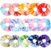 15 Pcs Tie Dye Velvet Scrunchies Soft Hair Ties For