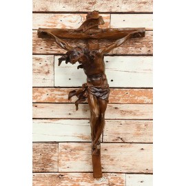 Ebros Large 19.75" High INRI Jesus Christ Cross Wall Hanging Crucifix Crosses