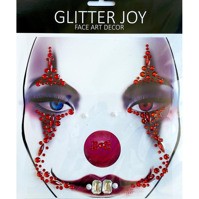 Clown Face Gems Day of the Death Scary Face Jewels