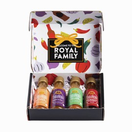 Mini Hot Sauce Variety Gift Set by Tabanero: Peach Burbon, Siracha Honey, Key Lime Habanero, Sweet & Spicy, All Natural, Gluten Free, Low Sodium, Vegan, Kosher, Made in the USA, 4-Pack, 1.7 oz Bottles