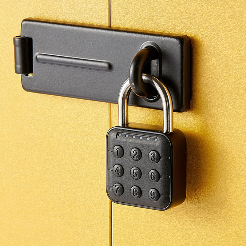 6 Digit Password Lock Electronic Combination Lock IP67 Waterproof Padlock