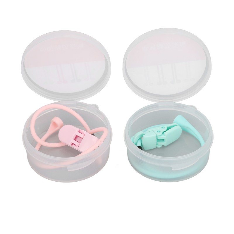 Hearing Aid Clips Pink Green Combination Set Portable Compact Flexible