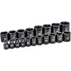 GEARWRENCH 19 Pc. 1/2" Drive 6 Pt. Standard Impact Socket