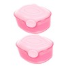 2pcs Portable Foundation Brush Storage Case for Liquid and Powder Application Soft Bristles for Smooth Makeup Finish for Travel and Go Touch-ups