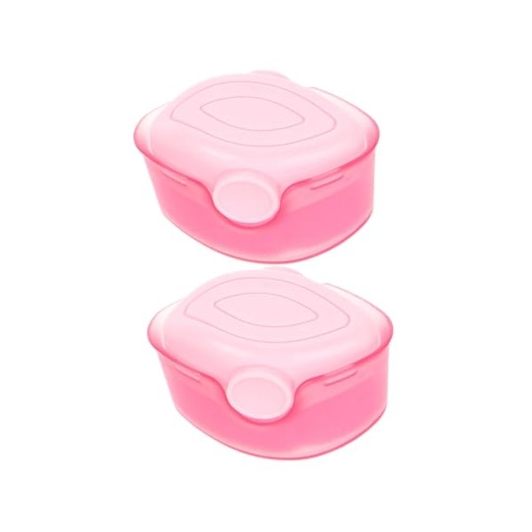 2pcs Portable Foundation Brush Storage Case for Liquid and Powder