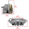 Caltric Front Left Brake Caliper For Polaris Ranger XP 900