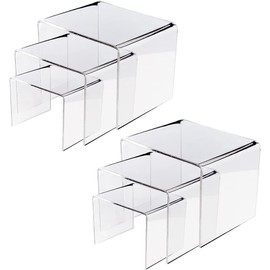 Clear Acrylic Display Risers Acrylic U-Shaped Display Stand,6Pcs U-Shaped Acrylic Risers Acrylic Display Stand Clear Risers,Acrylic Display Risers Acrylic U-Shaped Display Stand Riser Display Stand