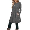 Poetsky Tunic Sweaters for Women with Pockets Side Buttons Spring
