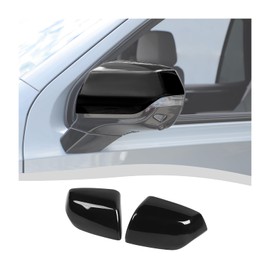 SQQP Side Mirror Covers Shell Trim Decoration Fit for 2020-2025 Chevy Silverado EV/Suburban/Tahoe/GMC Yukon/Sierra EV/Escalade(Black)