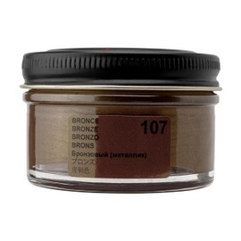 Tarrago Shoe Cream Professional Shoe Polish for Leather Boots, Shoes, Purse, Furniture Eco Friendly Leather Conditioner 1.7oz - Bronze Metallic #107