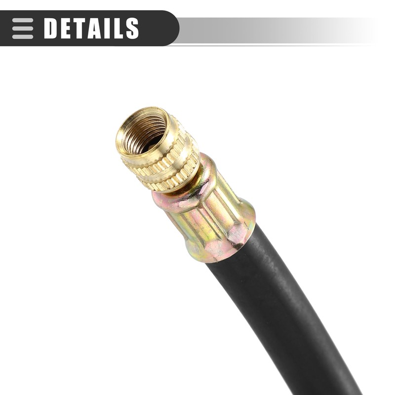 Motoforti Universal Car Flexible Dual Valve Stem Extender Pipe, Metal,