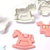 Yolli Fondant Cutter Plunger Set 4pcs Baby Shower Pram Rocking