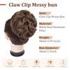 Foaoit Messy Bun Hairpieces for Women Short Ponytail Hair Extensions
