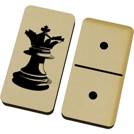 Azeeda 'King Chess Piece' Domino Set & Box (DM00040012)