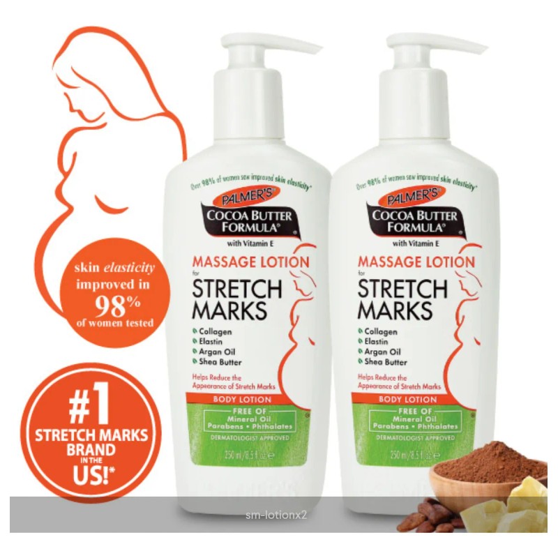 Paquete De 2 Cremas Corporales Anti Estrías Palmers, 250 Ml