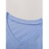 Latuza Men's Cotton Nightshirt Short Nightgown 2 Pack, Navy/Light Blue,