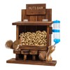 DAZUINIAO Squirrel Feeders for Outside Tree Wooden Squirrel Picnic Table