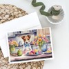 Caroline's Treasures Decorating Easter Jack Russell Terrier Greeting Cards Pack