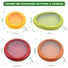 Juego de 4 Recipientes de Silicona para Almacenamiento de Aguacate