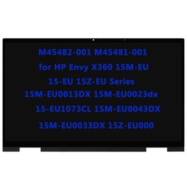 15.6" M45482-001 M45481-001 Replacement for HP Envy X360 15M-EU 15-EU 15Z-EU 15M-EU0013DX 15M-EU0023dx 15-EU1073CL 15M-EU0043DX 15M-EU0033DX 15Z-EU000 LCD FHD Touch Screen Digitizer Assembly