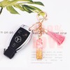 Rohans Pink and Gold Resin Alphabet Initial Letter Keychain, Bag