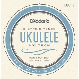 D'Addario Nyltech Ukulele Set, 8-String Tenor (EJ88T-6)