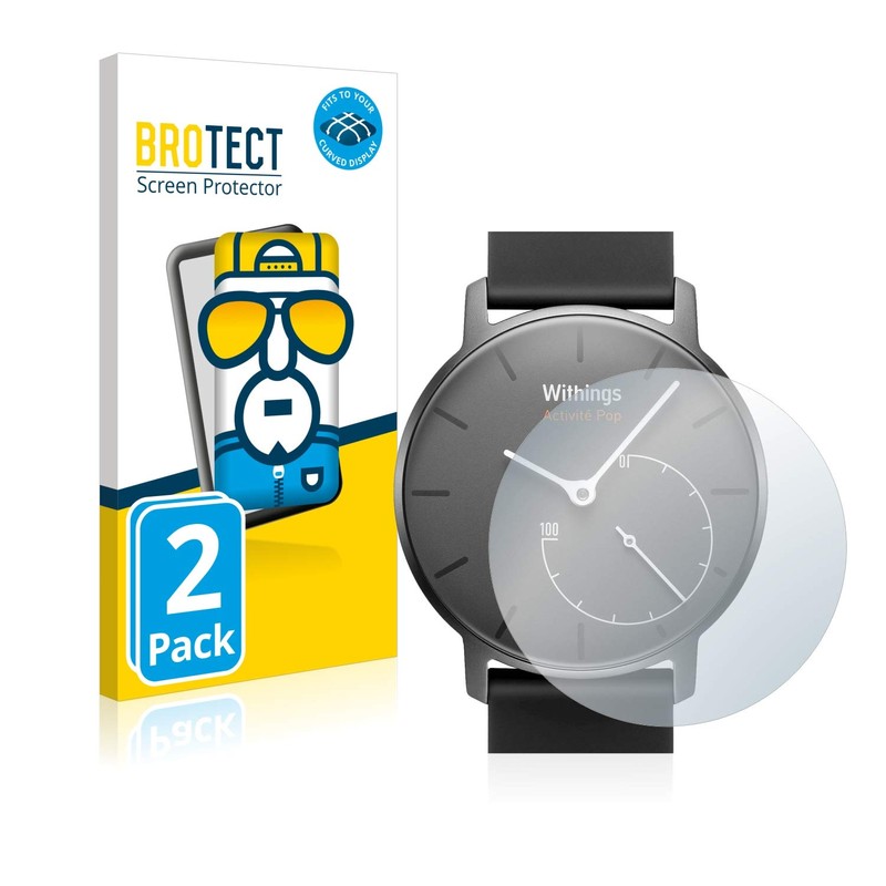 brotect 3D Curved Screen Protector compatible with Withings Activité Pop