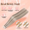 Elailite Tape in Hair Extensions Human Hair Thick Real Remy