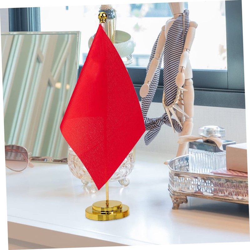 Outanaya 2pcs Flag Holder Stand for Desktop Flags Stable Base