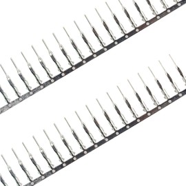 risingsaplings 200pcs Male Pins Connector 2.54mm / 0.1inch Pin Crimp Terminal for Dupont Jumper Wire Cable