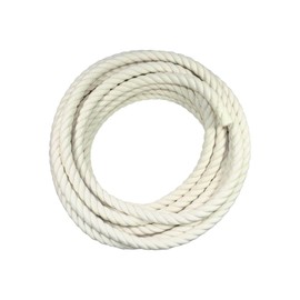 SGT KNOTS Twisted 100% Cotton Rope for DIY Projects, Crafts, Macrame Cord, Commercial, Agricultural - High Strength, Natural (1" x 50ft, Natural)