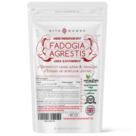 Fagodia Agrestis - High Dose - 2x Purity 20:1 Extract - 10,000 mg Equivalent - 60 x 500 mg Capsules - Slim Muscle Growth - Muscle Recovery - Athletic Performance - GMP - No Additives