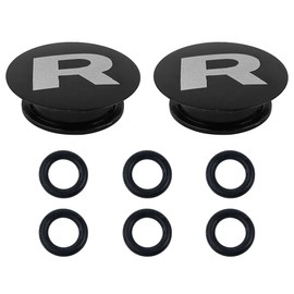 Hsthe Sea 2 Pack Mountain Bike Chainring Dust Cover, CNC Crank Cover Connectors, Bicycle Crankset Dust Cover, Road Bike Aluminum Alloy Center Shaft Cover