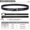 JasGood Men's Leather Belt Automatic Ratchet Belt for Men Leather