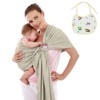 Aolso Baby Sling Adjustable Ergonomic Baby Carrier, Hands-Free Baby Carrier,